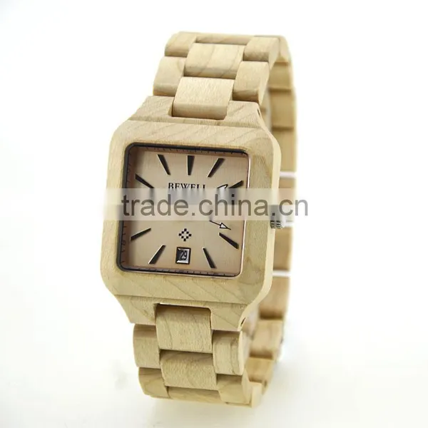 2016 Natural Eco-friendly New Design Wooden Wrist Watchmen Size,case Diameter is 40mm,red Sandalwood Case and Band 2315 Movement photo-4