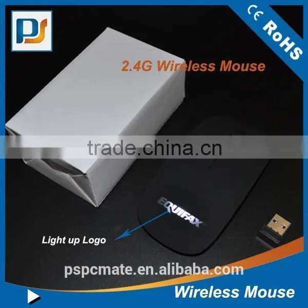 Laser Engraved LED Light Logo Mouse Wireless for Laptop PC photo-6