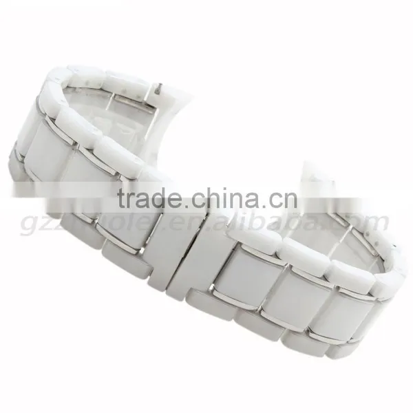 Classic Buckle Ceramic Watchband 24mm Watch Bracelet photo-3