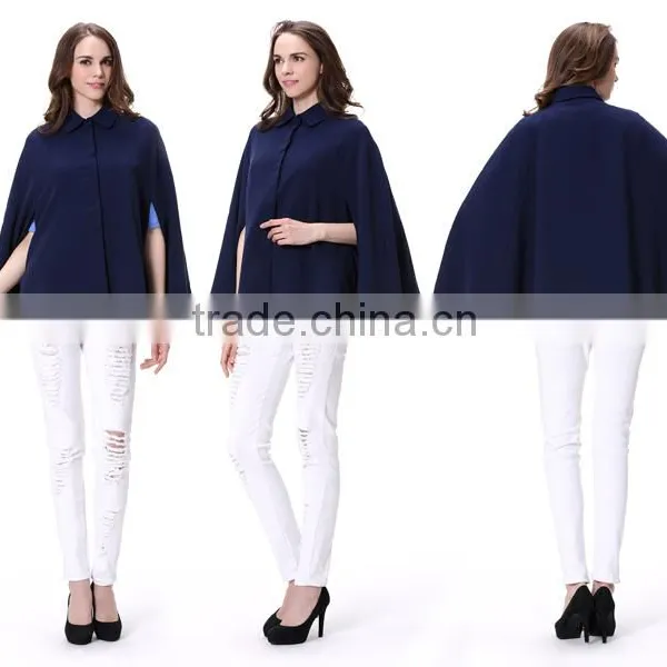 Cape Fashion Black Coat for Women in Guangzhou photo-5