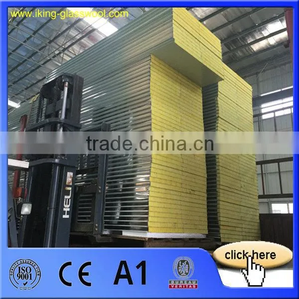 Fire Rated Sandwich Panel Warehouse Glass Wool Sandwich Panel photo-4
