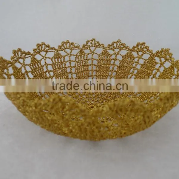 Fashionable Crochet Cotton Bowl photo-4