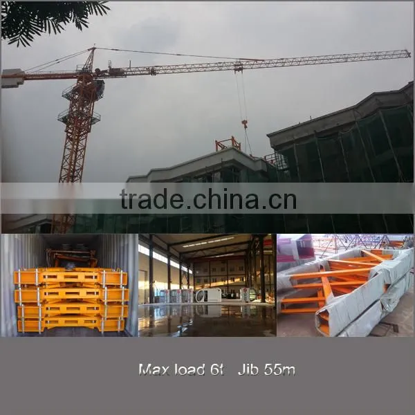 Top Kit 6t Jib 60m Tower Crane