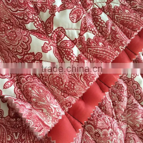 Quilting Fabric, Taffeta Printed Quilting Embroidered Fabric,printed Quilted Jacket Fabric photo-5