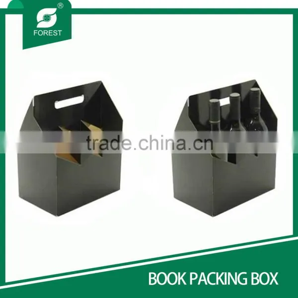 PAPER PACKAGING BOX WINE BOTTLE CARRIER photo-5