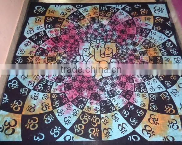 Multicoloured Printed Ganesh Tapestries New From India photo-3