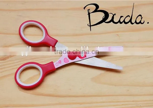 5" Good Quality Colourful Soft Handle Student Scissors BD-S1643 photo-2