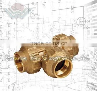 WD-9207 Brass Pipe Fitting Of Tee For Pex-al-pex Pipe