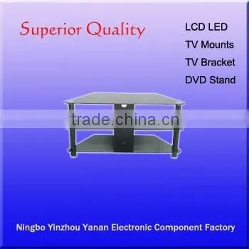 Fashion TV Stand Tempered Glass and Aluminum TV Cabinet Universal