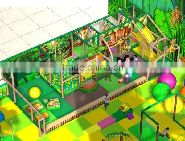Exciting Jungle Adventure Indoor Playground/Large Size Commercial Jungle Theme Amusement Park photo-4