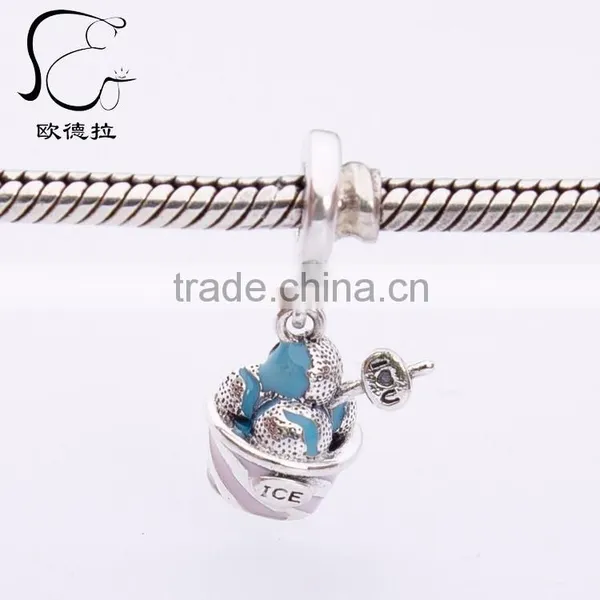 Pink Enamel Winnower Wish Bead Bracelet With Charm photo-2