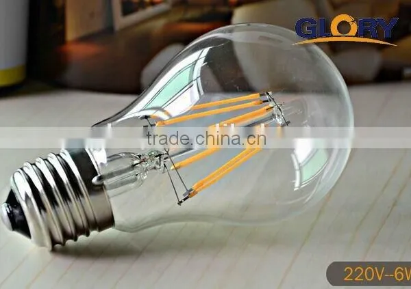 2016 6W Led Filament Bulb 12V A60 E27