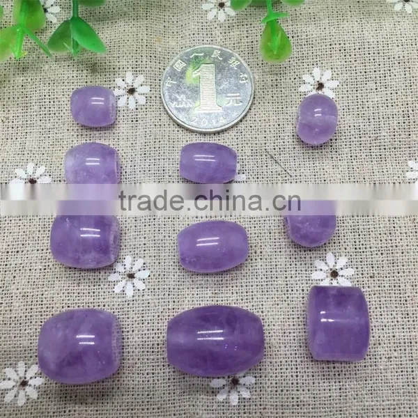 Factory Wholesale Fashion Gemstone Natural Lavender Barrel Bead Jewelry photo-4