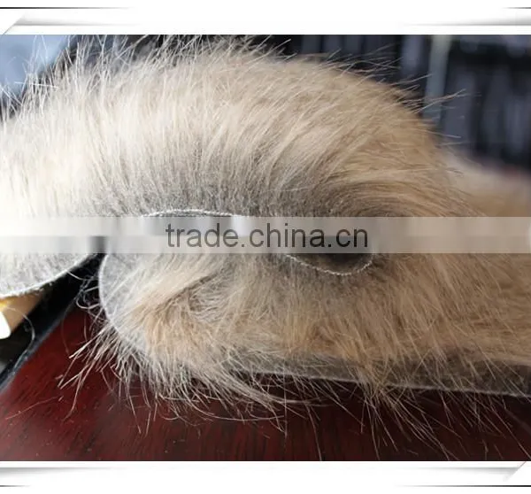RY15092113 Long Pile Brown Fake Fur Fabric photo-3