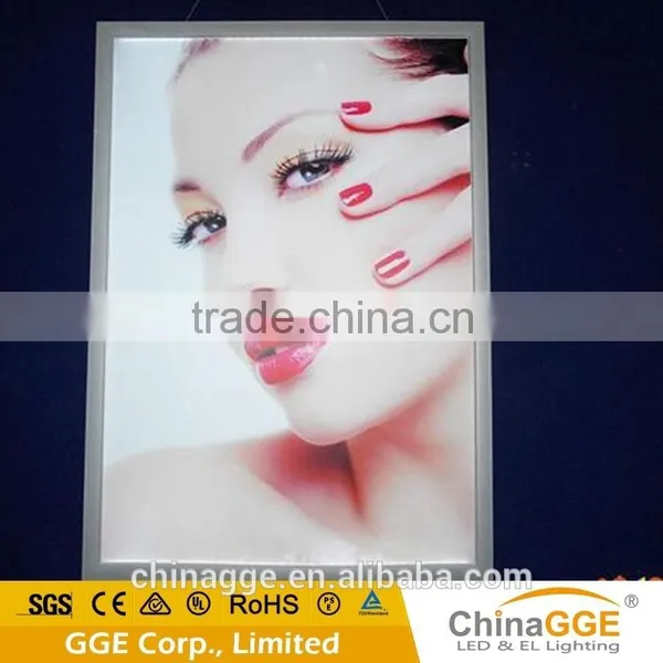 Long Using Life Snap Aluminum Edge Display Light Box for Cabinet Restaurant photo-2