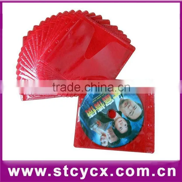 pp cd Sleeve Dvd Organizer Storage Vcd Bag Plastic CD Sleeve PP Non-woven CD Sleeve Colorful photo-2