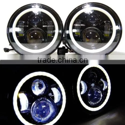 7'' High/Low Beam H4/HB2/9003 LED Head Light, Complex Reflector Optics Design LED Headlamp, Car LED Headlight for Wrangler CJ TJ photo-2