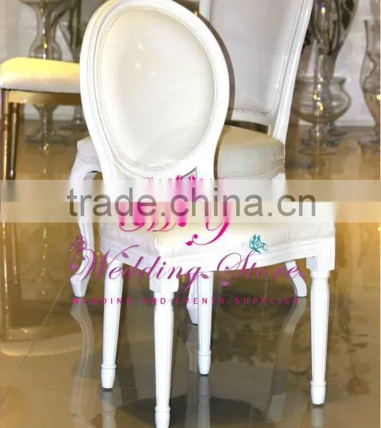 Wedding White Wooden Louis Chair photo-5