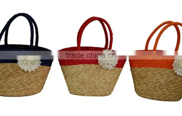 Fashion Straw Bag/straw Basket Bag/cheap Straw Beach Bag