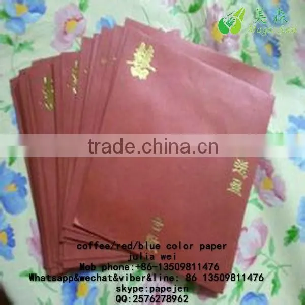 Red Color Kraft Paperboard Wholesale 100% Wood Pulp Red Color Paper photo-5