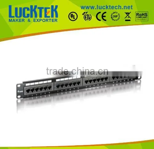 24 ports cat.5e unshield patch panel network patch panel
