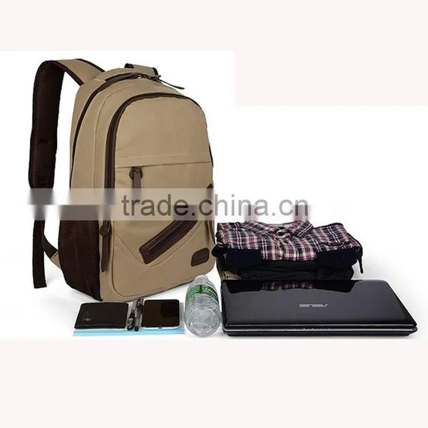 Men's Vintage Canvas Travel Backpack School Rucksack Satchel Bag Quality Choice photo-5