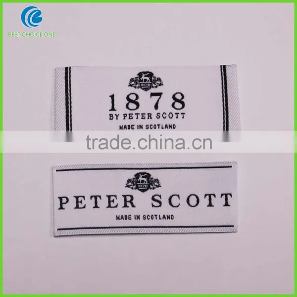 Wholesale Clothing Brand Labels/Garment Woven Labels Iron/Sew/ On Garment/Jeans/T-Shirt/Suit photo-3