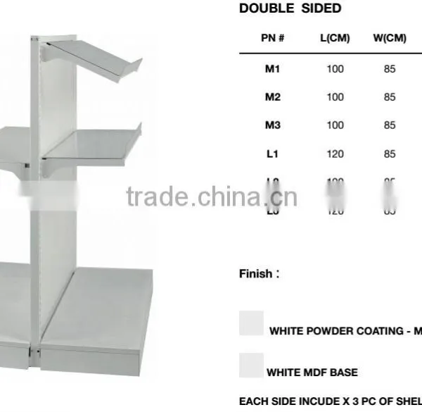 Metal Single Side Retail Display / Double Side Retail Display / Pegoard Supermarket Shelves photo-5