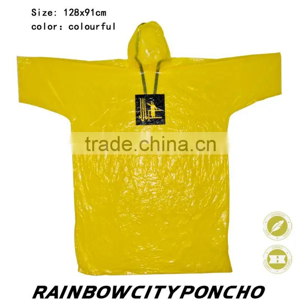 One Time Raincoat With Logo Print Used as Promotional Gift photo-3