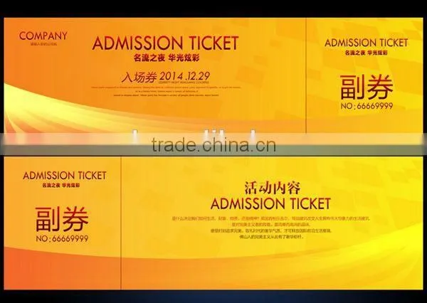 Elegance Thermal Paper Party Ticket Visiting Card photo-2