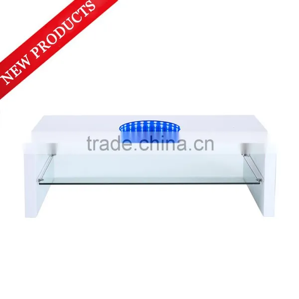 Fashion MDF Coffee Tables With Tempered Glass / LED Coffee Tables