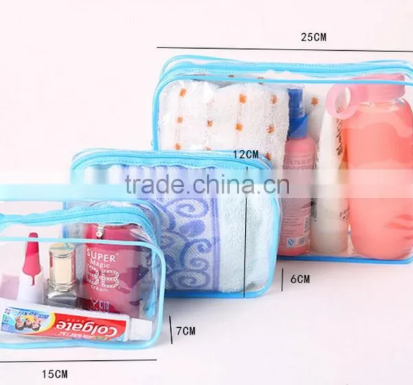 Eco-friendly Recycled Cheap Wholesale Transparent Shiny Custom Cosmetic Zipper Bag photo-3
