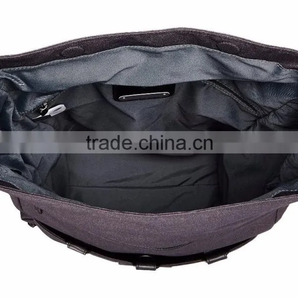 Foldable Nylon Designer Backpack With Leather Trim photo-5