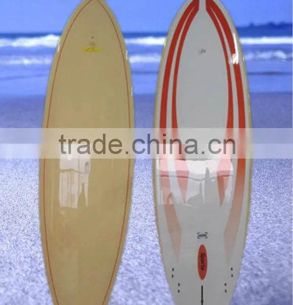 Bamboo Design Fiberglass Stand up Paddle Board EPS Sup Board