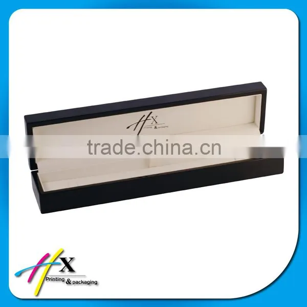 Black Wooden Box for Long Bracelet Packaging