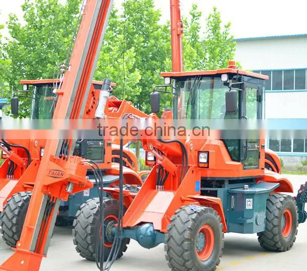 Wheel Loader Mounted Pile Driver for Both Hammer and Screw Piles photo-3