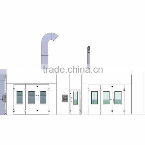 JF Outdoor Spray Booth Pressurized Spray Booth Water Curtain Spray Booth photo-2