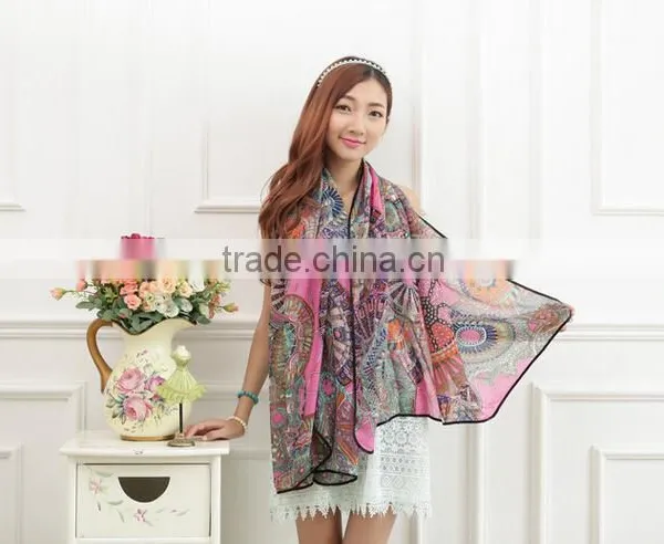 2015 Fashion Cheap Scarf/bulk Wholesale Fashion Scarves/chiffon Scarves photo-4