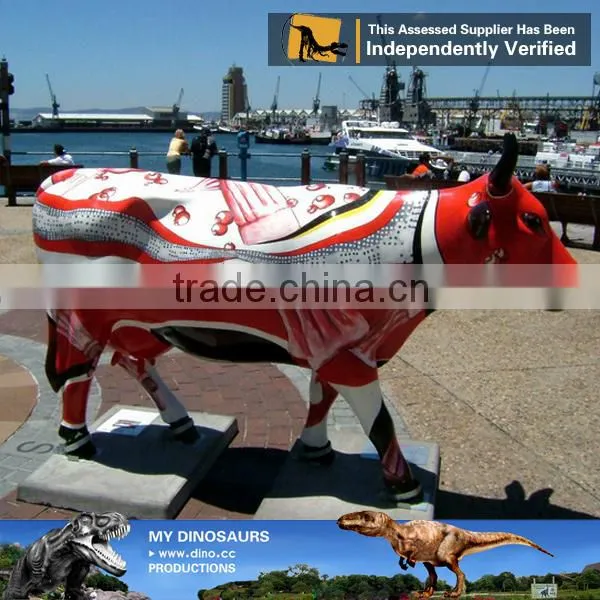 My Dino-C040 Hot Sale Resin Cow Life Size for Amusement Park photo-4