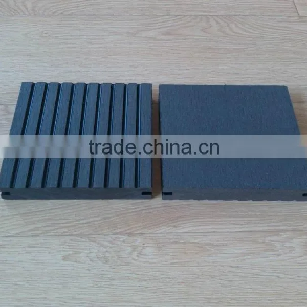Wood Plastic Composite Grooved Deck WPC Decking Board photo-3