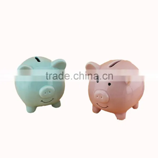 Glazed Ceramic Piggy Money Bank Saving Money photo-3