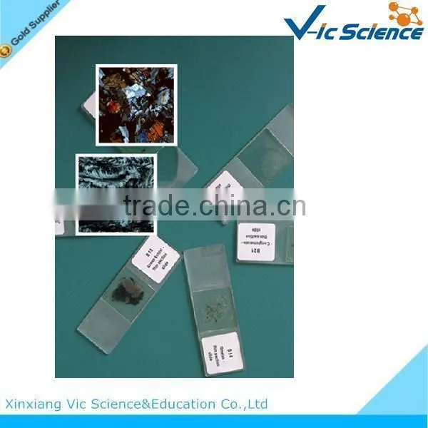 24pcs mixed For science survey mineral thin grinding section slides set