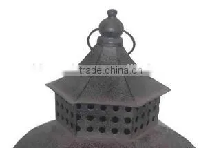 Elegant Black Wooden Lanterns Set of 3 Home Decor photo-3