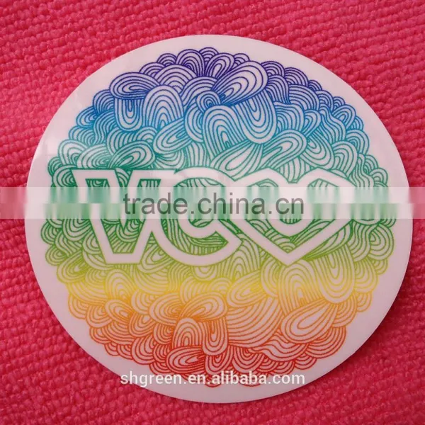 Eco-friendly Transparent Plastic Vinyl Sticker for Garment photo-2