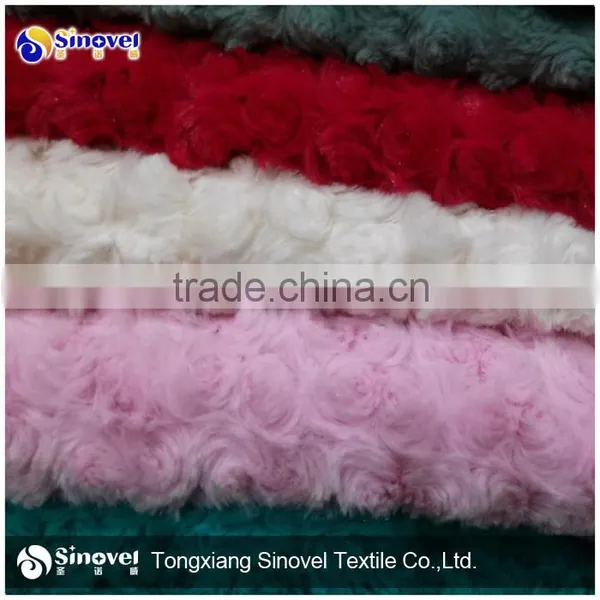 Long Pile Plush Fake Fur Fabric , PV Plush Faux Fabric photo-3