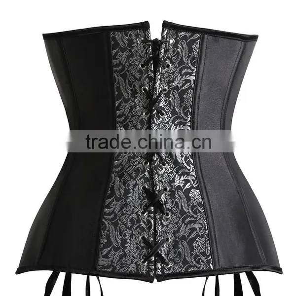 MIDNIGHT CLASPED OVERBUST CORSET WAIST TRAINER photo-5