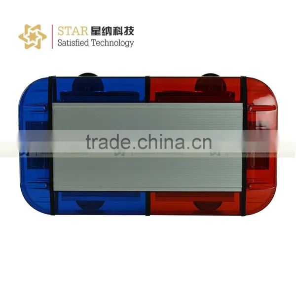 12V White Red Blue Amber Magnetic Emergency Strobe Mini LED Lightbar photo-5