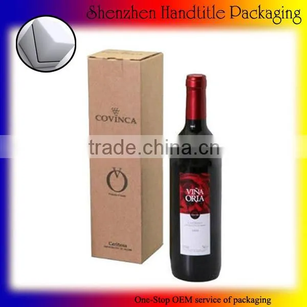 Wine OEM Packaging Paper Box With Lid Template photo-3