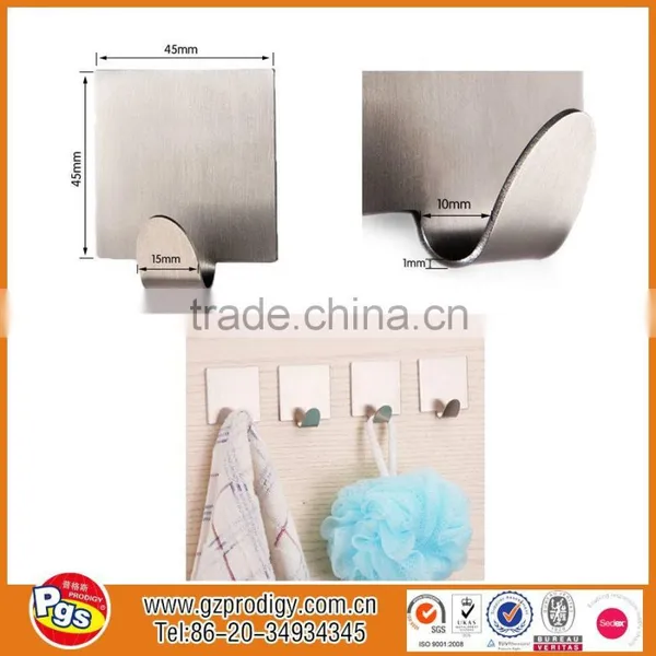 Heavy Duty Adhesive Hooks/single Hook Metal Hooks for Hanging Keys Strong Metal Hooks photo-2