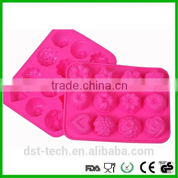 Christmas Hot Sale 12 Cups Mini Silicone Cake Mold/silicon Bakeware photo-3